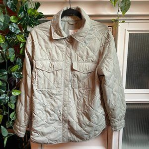 Abercrombie & Fitch Sage Green Quilted Jacket